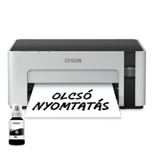 EPSON Tintasugaras nyomtató - EcoTank M1120 (A4, 1440x720 DPI, 32 lap/perc, USB/WIFI)