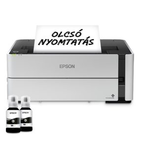   EPSON Tintasugaras nyomtató - EcoTank M1170 (A4, 1200x2400 DPI, 39 lap/perc, USB/LAN/Wifi)