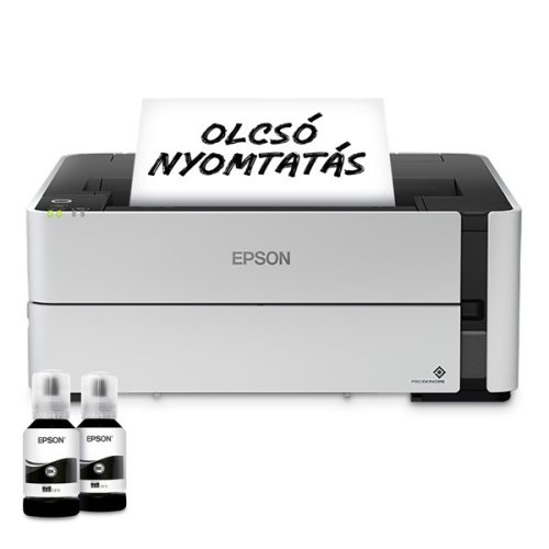 EPSON Tintasugaras nyomtató - EcoTank M1170 (A4, 1200x2400 DPI, 39 lap/perc, USB/LAN/Wifi)