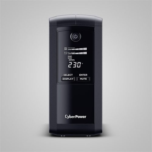 CYBERPOWER UPS VP1000ELCD (4x Schuko) 1000VA 550W 230V szünetmentes tápegység + USB LINE-INTERAKTÍV