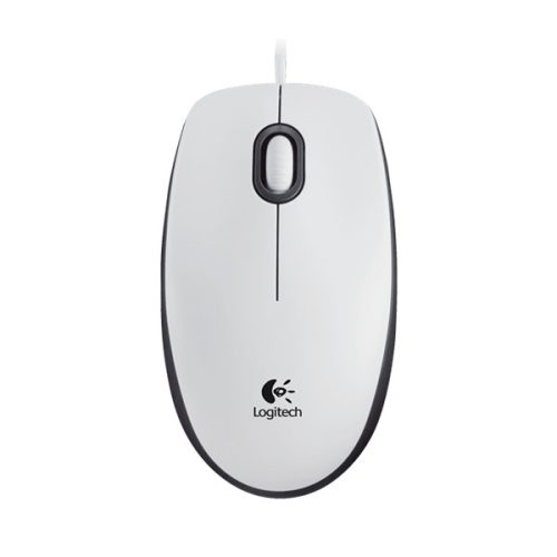 LOGITECH Egér - M100 Vezetékes Optikai, Fehér
