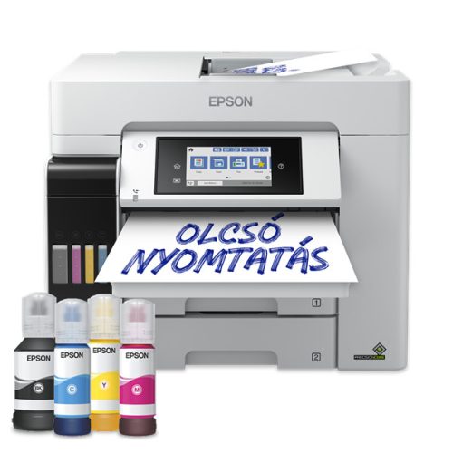 EPSON Tintasugaras nyomtató - EcoTank L6580 (A4, MFP, színes, 4800x2400 DPI, 32 lap/perc, USB/LAN/Wifi)