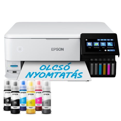EPSON Tintasugaras nyomtató - EcoTank L8160 (A4, MFP, színes,5760x1440 DPI, 16 lap/perc,duplex,USB/LAN/Wifi/Wifi Direct)