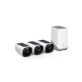   ANKER EUFYCAM3 S330 Biztonsági Kamera Rendszer (3+1) 4K, Beépített Napelem, WiFi-s, vízálló, kültéri - T88723W1