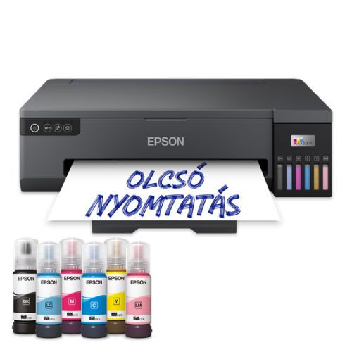 EPSON Tintasugaras fotónyomtató - EcoTank L18050 (A3+, színes, 5760x1440 DPI, 22 lap/perc, USB/WIFI)