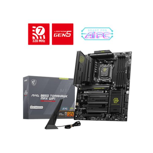 MSI Alaplap AM5 MAG B850 TOMAHAWK MAX WIFI AMD B850, ATX