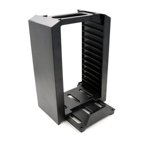 FROGGIEX PS4 Kiegészítő Töltő állomás + Játék tartó Fekete, FX-P4-C1-B