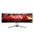 AOC Ívelt Gaming 165Hz monitor 48,8" AG493UCX2, 5120x1440 32:9, 400cd/m2, 1ms, HDMIx3/DisplayPort/USBx3
