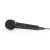 Nedis MPWD01BK dinamikus mikrofon, rögzített kábel 5 m, 80 Hz - 12 kHz 600 Ohm -75 dB, kapcsoló