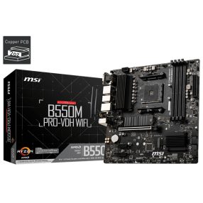 MSI Alaplap AM4 B550M PRO-VDH WIFI AMD B550M, mATX