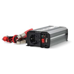   Nedis PIM30012FGY 12V DC - 230V AC inverter, 300W, csatlakozás: szivargyújtós, akku csipesz