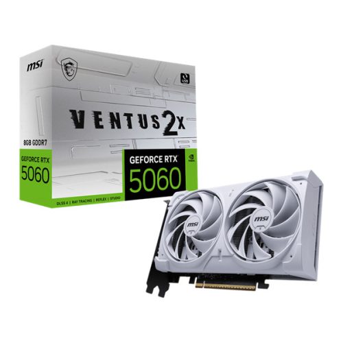 MSI Videokártya PCI-Ex16x nVIDIA RTX 5060 VENTUS 2X 8GB DDR7 OC WHITE