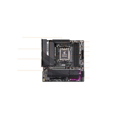 GIGABYTE Alaplap AM5 B650M AORUS ELITE AMD B650, mATX