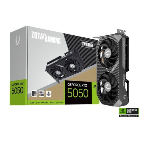 ZOTAC Videokártya PCI-Ex16x nVIDIA RTX 5050 TWIN EDGE 8GB GDDR6