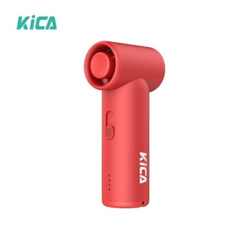 KICA FY4389 JetFan Mini multifunkciós légfúvó, 36000 for. / perc, 7,15 m/s sebesség,  3000mAh, üzemidő 2,6 óra, piros