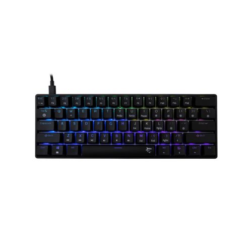 WHITE SHARK GK-004123B/BL-HU SHINOBI-2/B-BL-HU vezetékes mech. bill. 62 kék gomb,fekete, magyar