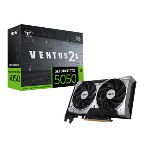MSI Videokártya PCI-Ex16x nVIDIA RTX 5050 VENTUS 2X 8GB DDR6 OC