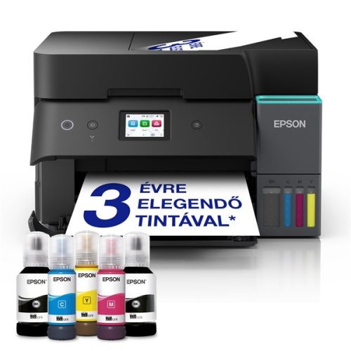 EPSON Tintasugaras nyomtató - EcoTank L6390 (A4, MFP, színes,4800x1200 DPI,35 lap/perc, Full duplex, ADF, USB/LAN/Wifi)