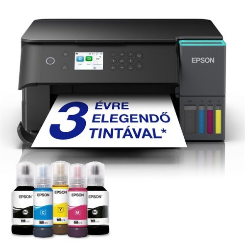EPSON Tintasugaras nyomtató - EcoTank L6360 (A4, MFP,színes, 4800x1200 DPI, 33 lap/perc,duplex,USB/LAN/Wifi/Wifi Direct)