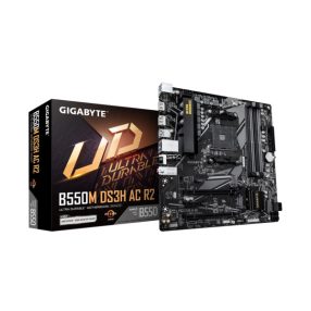 GIGABYTE Alaplap AM4 B550M DS3H AC R2 AMD B550, mATX