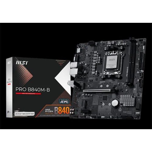 MSI Alaplap AM5 PRO B840M-B AMD B840, mATX