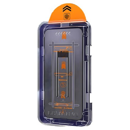 BLACKBIRD Kijelzővédő Üvegfólia 9H PRIVANCY FEKETE applikátorral Iphone 13/13PRO/14/16E/17E készülékhez