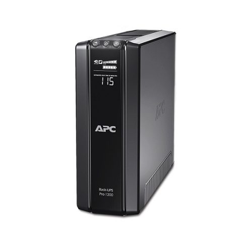 APC Back-UPS BR1200G-GR, (3+3 Schuko) 1200VA (720 W) 230, LCD, LINE-INTERACTIVE szünetmentes tápegység, torony