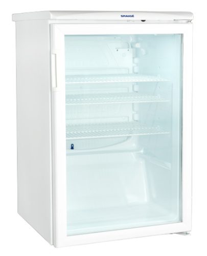 Snaigé CD14SM-S3003CX üvegajtós fehér hűtőszekrény, 130 l, 85x56x60cm, Hőmérséklettartomány: -2... +14°C, LED, Acél külső, Automata leolvasztás