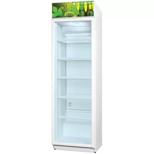 Snaigé CD40DM-S3002 üvegajtós fehér hűtőszekrény, 385 l, 202,5 × 60 × 60 cm, Hőmérséklettartomány: -2...14 °C, Automata leolvasztás, LED