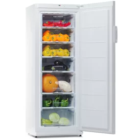  Snaigé F27SM-T1000E Ice Logic fagyasztószekrény, 232 l, 163 × 60 × 65 cm, Big Box fiók, Gyorsfagyasztó fiók, 7 fiók, fehér szín