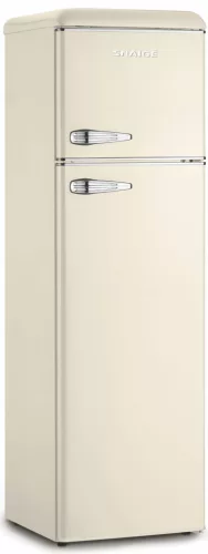 Snaigé Retro FR27SM-PRC felülfagyasztós hűtőszekrény, 252 l, 172,5 × 56 × 63 cm, Low Frost, E energiaosztály, Led, Bézs szín
