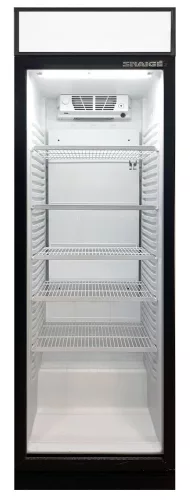 Snaigé General Frost GF39DM-T302BEX üvegajtós hűtőszekrény, 373 l, 199 × 60 × 60 cm, Hőmérséklettartomány: +1...+9 °C, 5 polc, LED