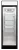 Snaigé General Frost GF39DM-T302BEX üvegajtós hűtőszekrény, 373 l, 199 × 60 × 60 cm, Hőmérséklettartomány: +1...+9 °C, 5 polc, LED