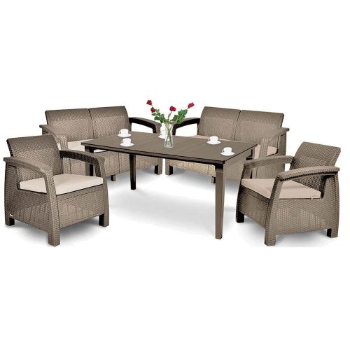 Corfu Fiesta II duo kerti bútor garnitúra futura asztallal