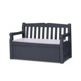   Eden garden műanyag kerti pad/tároló 265L grafit-világos szürke