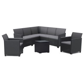   Claire IV 7 személyes kerti bútor garnitúra vigo tárolós asztallal