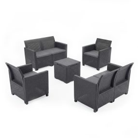   Claire IV 6 személyes kerti bútor garnitúra vigo tárolós asztallal