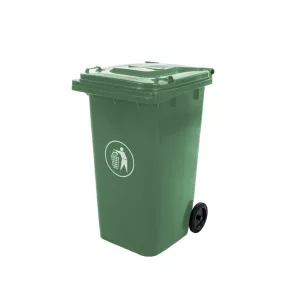 Hulladéktároló, 240 l, zöld