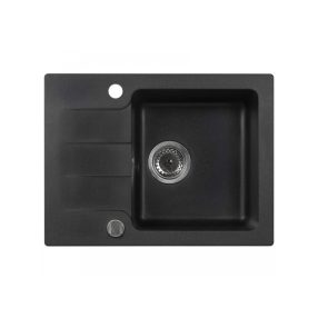   Coast 25 egy medencés, csepegtetős gránit mosogató fekete