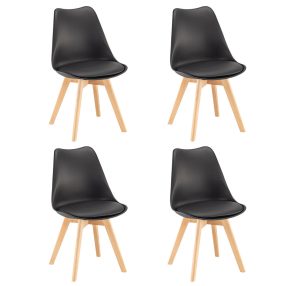 Silla étkezőszék 4 db fekete színben