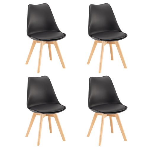 Silla étkezőszék 4 db fekete színben