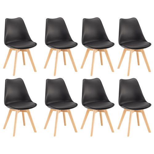 Silla étkezőszék 8 db fekete színben
