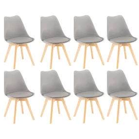 Silla étkezőszék 8 db szürke színben