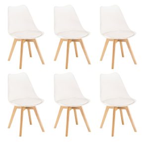 Silla étkezőszék 6 db fehér színben