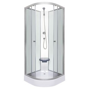 Evora White 90 hátfalas zuhanykabin zuhanytálcával