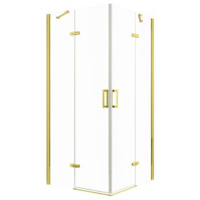  Flow Gold szögletes nyílóajtós zuhanykabin zuhanytálca nélkül