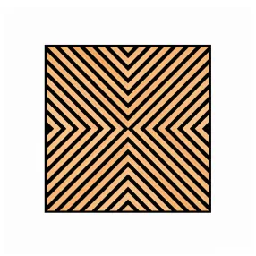 Akusztikus falpanel Deco IV bambusz hatású 60x60x1,8 cm
