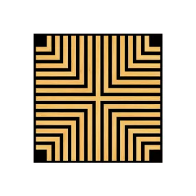 Akusztikus falpanel Deco V bambusz hatású 60x60x1,8 cm