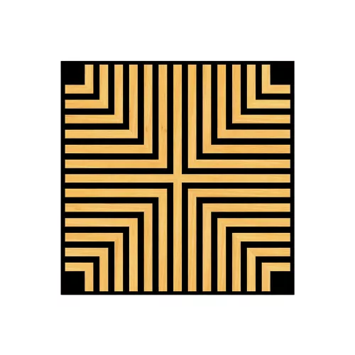 Akusztikus falpanel Deco V bambusz hatású 60x60x1,8 cm
