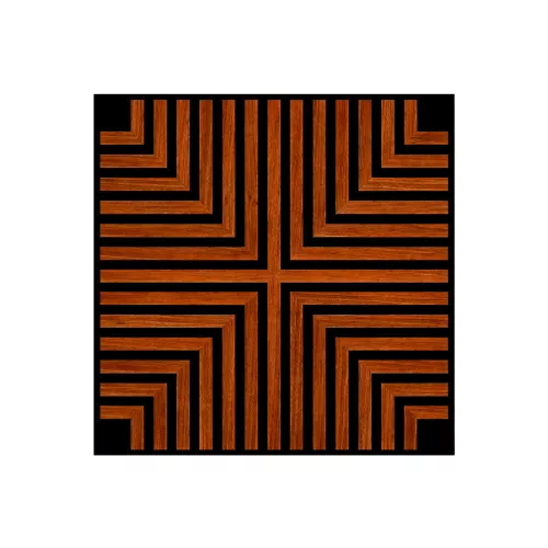 Akusztikus falpanel Deco V dió hatású 60x60x1,8 cm